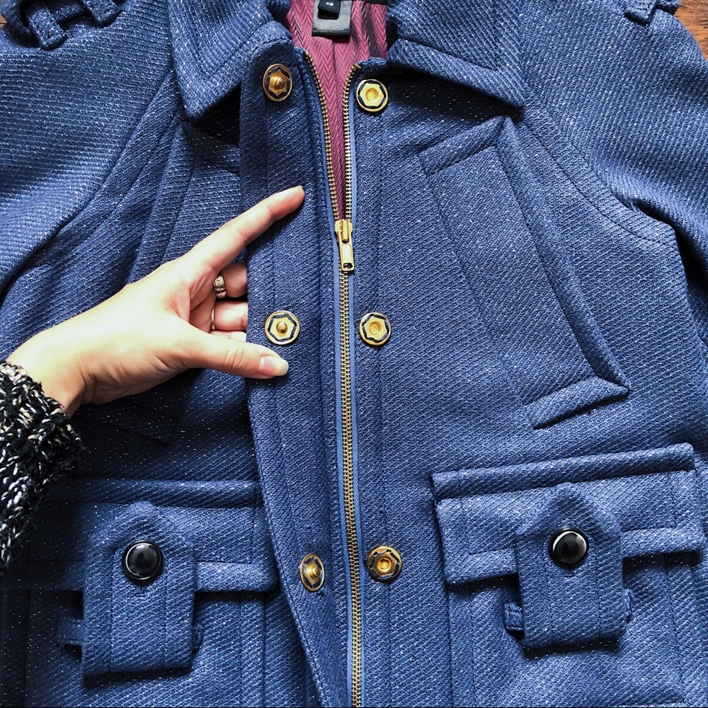 SOLD Marc by Marc Jacobs • blue wool jacket - Picture 5 of 7